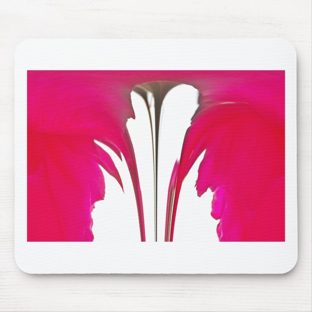 Chic amazing Red rose under the white sky.png Mouse Mat (Front)