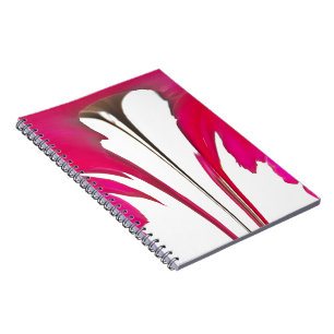 Chic amazing Red rose under the white sky.png Notebook