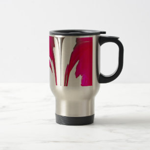 Chic amazing Red rose under the white sky.png Travel Mug