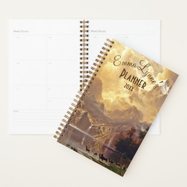 Chic  'Among The Sierra Nevada' Art Custom Planner (Display)