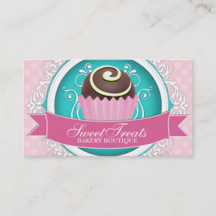 Chic and Elegant Bakery Business Cards
