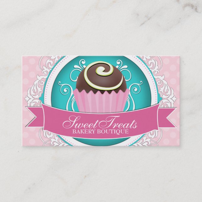 Chic and Elegant Bakery  Business Cards (Front)