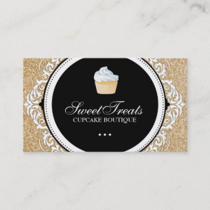 Chic and Elegant Cupcake Business Cards