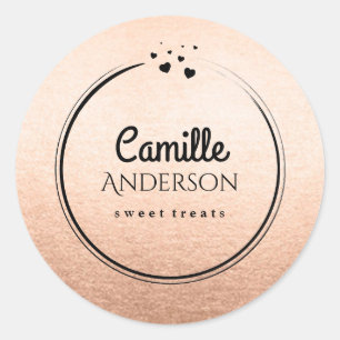 Chic and Elegant Rose Gold Stickers