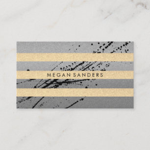 Chic and Glamour Expressive / Stripes Business Card