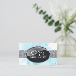 Chic and Glamourous Event Planner Business Cards
