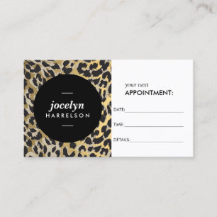 Chic and Stylish Gold Leopard Print Appointment