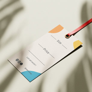 Chic And Trendy Design Product Packaging Hang Tag