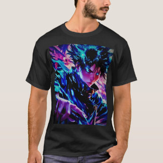 "Chic Anime Print Tee: Vibrant Art Edition" T-Shirt