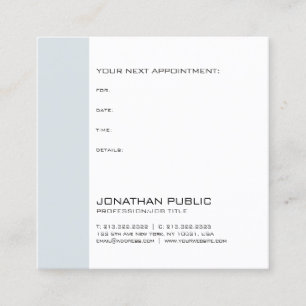 Chic Appointment Reminder Doctor Dentist Therapist Card