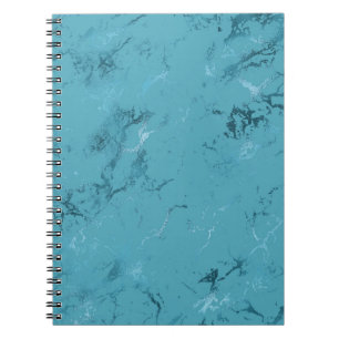 Chic Aqua Blue Marble Notebook