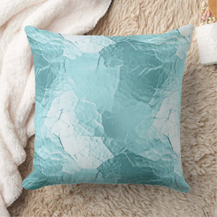 Chic Aqua Mint Blue Glam Cushion