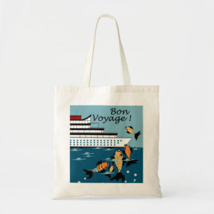 CHIC BAG_ BON VOYAGE! WITH FISH TOTE BAG