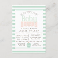 Chic Bakery Baby Shower Invitation