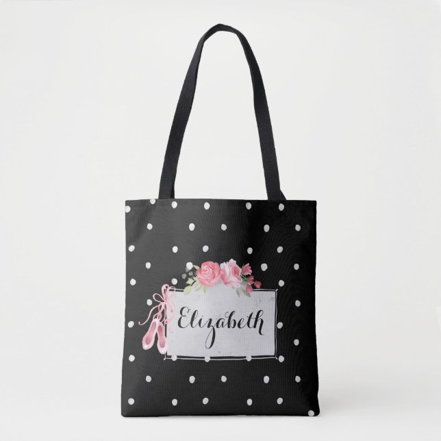 Chic Ballet Personalised Tote Bag (Front)