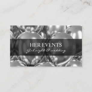 Chic Balloon Design Cards for Event Manager