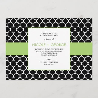 Chic Band General Party Invitation (Green Apple)