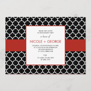 Chic Band General Party Invitation (Ruby)