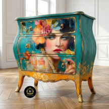 Chic Bar Cart Furniture Decoupage
