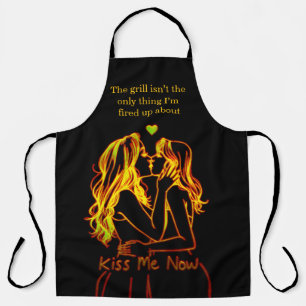 Chic BBQ aprons for love celebrations