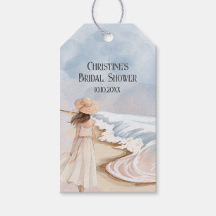 Chic Beach and Waves Bridal Shower Gift Tags