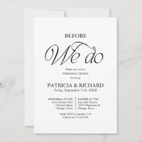 Chic Before We Do Wedding Rehearsal Dinner