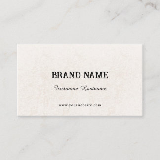 Chic Beige design with Elegant Fonts & QR Code Calling Card