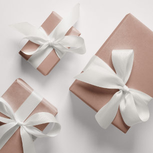 Chic Beige Solid Colour Wrapping Paper Sheets