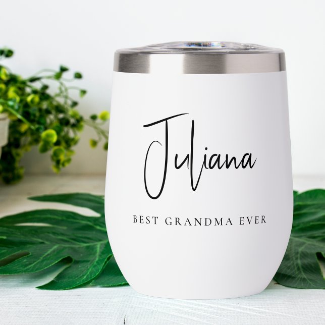 Chic Best Grandma Ever Calligraphy Script Monogram (Creator Uploaded)