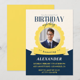 Chic birthday 43rd birthday invitation Modern