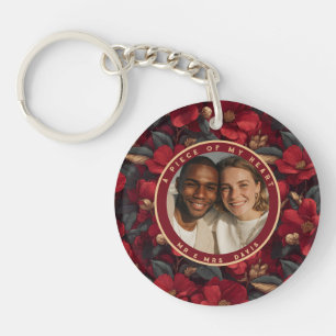 Chic Birthday Gifts For Him Custom Gardenias Key Ring
