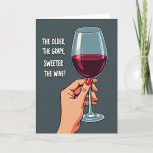 Chic Birthday Hand Glass Card