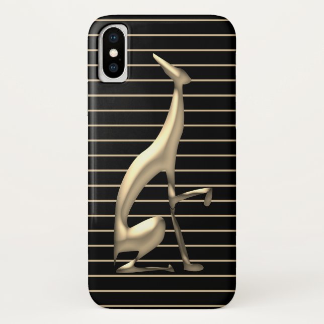 Chic Black and Gold Case-Mate iPhone Case (Back)