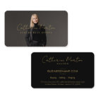 Chic Black and Gold Script Luxury Real Estate