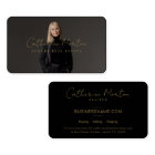 Chic Black and Gold Script Luxury Real Estate 