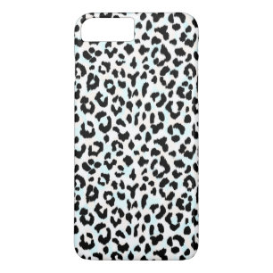 Chic black and white cheetah print iPhone 8 plus/7 plus case