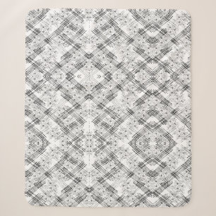 Chic Black and white stripes and flowers pattern Sherpa Blanket