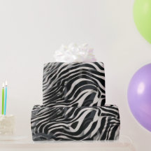 Chic Black and White Zebra Print Luxury Animal