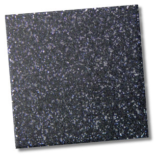 Chic Black Glitter Sparkle Tile