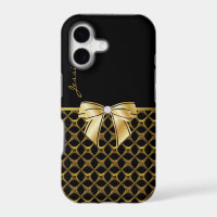 Chic Black & Gold Tone iPhone 5 Case