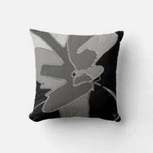 Chic Black & Grey Abstract Art Modern