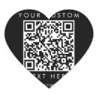 Chic Black Small Business Custom QR Code