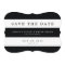 Chic Black Stripes Save the Date
