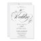 Chic black white all in one calligraphy wedding 