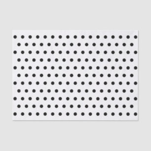Chic Black White Polka Dots Cool Pattern Gift Wrap Tissue Paper