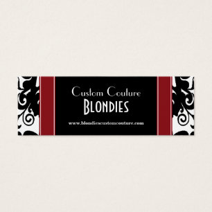 Chic Black, White, & Red Product Gift Tags