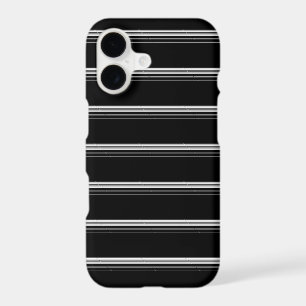 Chic black white striped