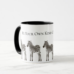 Chic Black White Zebras Mug