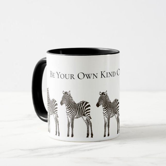 Chic Black White Zebras Mug (Front Left)