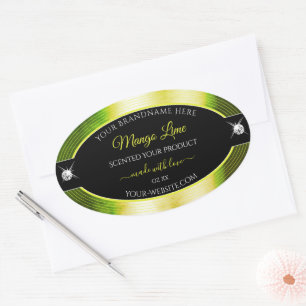 Chic Black Yellow Green Brilliants Product Label